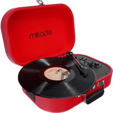 Mikado Nostalgia MN-101 Kırmızı USB + RCA + Bluetooth Destekli Müzik Kutusu