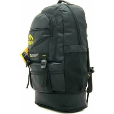 Montana Unisex Siyah Körüklü 65 lt Kapasiteli Dağcı Sırt Çantası