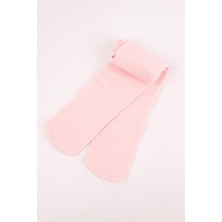 Pembe  Kız Çocuk Koton Külotlu Çorap