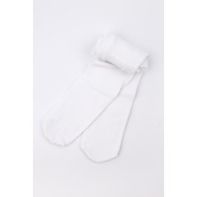Le Mabelle Beyaz  Kız Çocuk Koton Külotlu Çorap