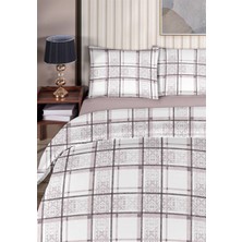  Hermes %100 Pamuk Tek Kişilik Nevresim Takımı 160X220CM Mürdüm