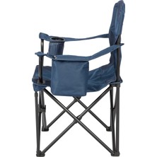 Çelik Katlanır Kamp Sandalyesi XXL King Size – Lacivert, 150 kg Kapasiteli, Güçlü ve Pratik – Buzluk, Termal Bardaklık, Dolgulu Kolçak, Pvc Kaplama, Taşıma Çantası