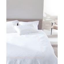 Madame Coco Marguerite Çift Kişilik Nakışlı Çarşaflı Nevresim Takımı- Saten