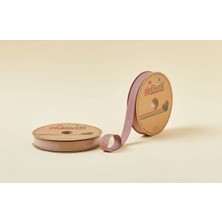 Biyelli Biye Koton Katlı D59 Gül Kurusu 2 cm 25 Metre %65 Koton %35 Polyester