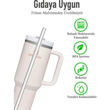 Stanley Quencher 1.18 Lt Uyumlu 6lı Pipet Termos Pipeti–