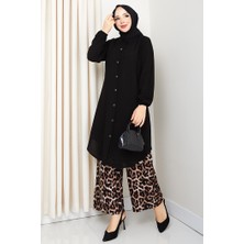 Larya Dokuma Viskon Ikili Takım 1577 - Siyah