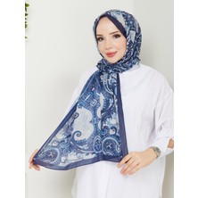Nomadra Navy Dream Desenli Şal