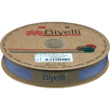 Biyelli Biye Koton Katlı D23 Koyu Gri 2 cm 25 Metre %65 Koton %35 Polyester