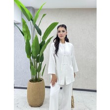 Pamuklu Önden Bağcıklı Kimono