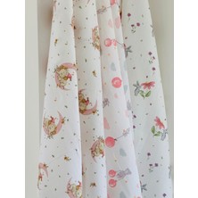 Fulya Tuhafiye Ftbabycollection Pamuk Müslin Bebek Battaniyesi 3'lü Set Oeko- Tex Sertifikalı Müslın örtü 80 x 90  cm