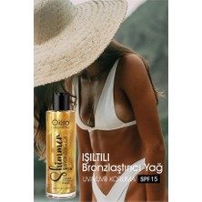 Okiro Shimmer Spf 15 E Vitaminli Besleyici Işıltılı Bronzlaştırıcı Yağ 125 Ml.