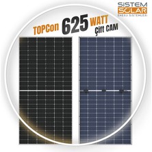 Sistem Solar 36 Adet 625 W Watt Topcon Güneş Paneli Monokristal