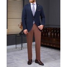 Italyan Stil Slim Fit Kombin Takım Elbise Lacivert T13925
