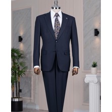 Regular Fit 6 Drop Ceket Pantolon Takım Elbise Lacivert T14393