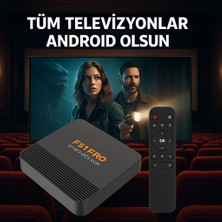 FS1PRO Teknoloji 8k UHD Android Tv Box - Android Stick / Full Paket Yayın Hediyeli - Akıllı Box