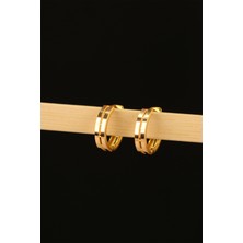 Ajda 2 Sıra Altın Küpe CGKKP0213