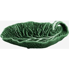 Bordallo Pinheiro Cabbage Yeşil Seramik Servis Tabağı 25 Cm