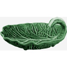 Bordallo Pinheiro Cabbage Yeşil Seramik Servis Tabağı 18,5 Cm