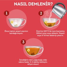 Lipton Slim Plus Kiraz Saplı 20'li Bardak Poşet Çay 3 Paket