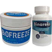 Biofreeze 150  ml  Sırt Masaj Kremi + Binareks Erkeklere 30 Lu  Çuha Çiçeği Kaps