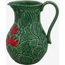 Bordallo Pinheiro Strawberries Yeşil Seramik Sürahi 2200 Ml