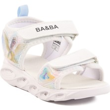 Beyaz Çocuk Sandalet Ba & Ba 018129 P