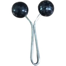 Eşarp Klipsi Top Model Simli Siyah 1 Adet