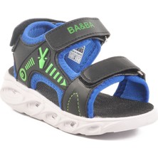 Siyah-Saks Çocuk Sandalet Ba & Ba 018125 P