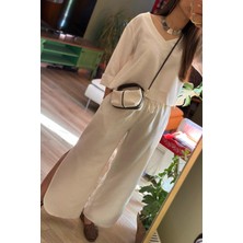 Elan Dokuma Bluz - Pantolon Takım – %20 Ipek %80 Viskon