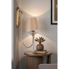 Kontes Eskitme Hasır Abajurlu Aplik