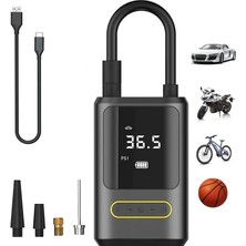 KA-760 Kablosuz Oto Araç Mini 4000MAH 150 Psı Işıklı Oto Hava Kompresörü