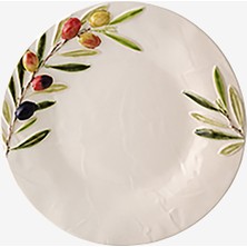 Bordallo Pinheiro Olival Beyaz Seramik Kahvaltı Tabağı 22,5 Cm