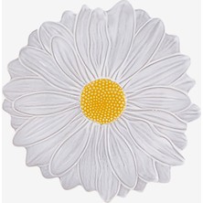 Bordallo Pinheiro Maria Flor Beyaz Seramik Kahvaltı Tabağı 23 Cm