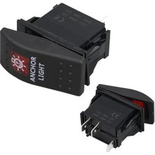 ﻿deniz Feneri Sembollü Işıklı 3 Pinli On-Off 12-24V Marin Switch