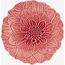 Bordallo Pinheiro Maria Flor Pembe Seramik Kahvaltı Tabağı 22 Cm