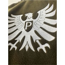 Texera Nakışlı Polar Erkek Kanguru Cepli Kapüşonlu Sweatshirt