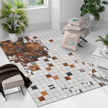 Kaymaz Taban Yıkanabilir Halı – Mutfak, Salon, Yatak Odası Için Modern Dijital Baskı Halı