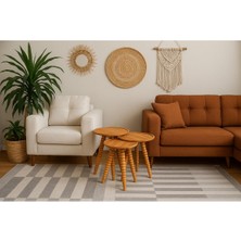 Tenn 3'lü Zigon Sehpa %100 Kayın Ağacı