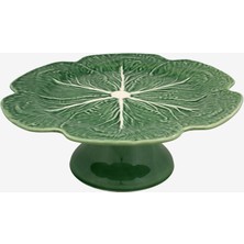 Bordallo Pinheiro Cabbage Yeşil Seramik Kek Standı 31 Cm
