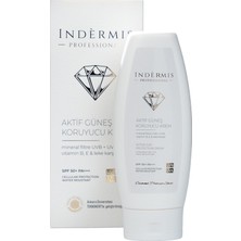 Indermis Aktif Güneş Koruyucu Krem SPF  50+ – Yüz Ve Vücut İçin