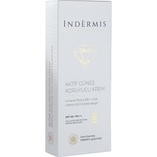 Indermis Aktif Güneş Koruyucu Krem SPF  50+ – Yüz Ve Vücut İçin