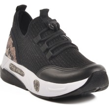 Siyah-Beyaz Fileli Kadın Günlük Ayakkabı 702417 Z