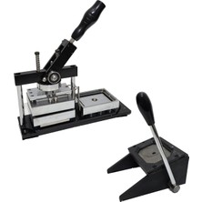 Manuel Rozet Basma ve Köşe Yuvarlama Makinesi Seti 80X53MM