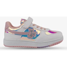 Cool Dina Beyaz Cırtlı Ortopedik Sneakers Kız Çocuk Spor Ayakkabı
