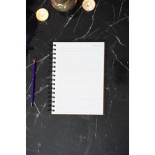 Flamingo Ahşap Kapaklı Spiralli Okul Defteri - Çizgili Defter - 60 Yaprak (120 Sayfa) - A5 15X21 cm