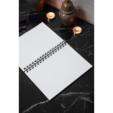 Flamingo Ahşap Kapaklı Spiralli Okul Defteri - Çizgili Defter - 60 Yaprak (120 Sayfa) - A5 15X21 cm