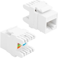 RJ45 Cat6 Şase 180 Derece Keystone Jack