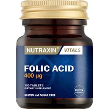 Nutraxin  Folik Asit 400 Mc gr 100 Tablet
