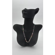 Eliosa Çok Renkli Su Yolu (Stainless Steel) Zirkon Gümüş Kararmaz Çelik Kolye