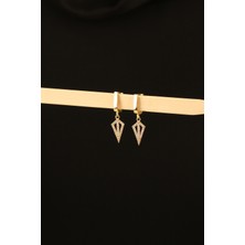 Üçgen Model Sallantılı Altın Küpe CGKKP0211